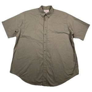 C.C. Filson Shooters Short Sleeve Button Up Shirt Brown Men's XL